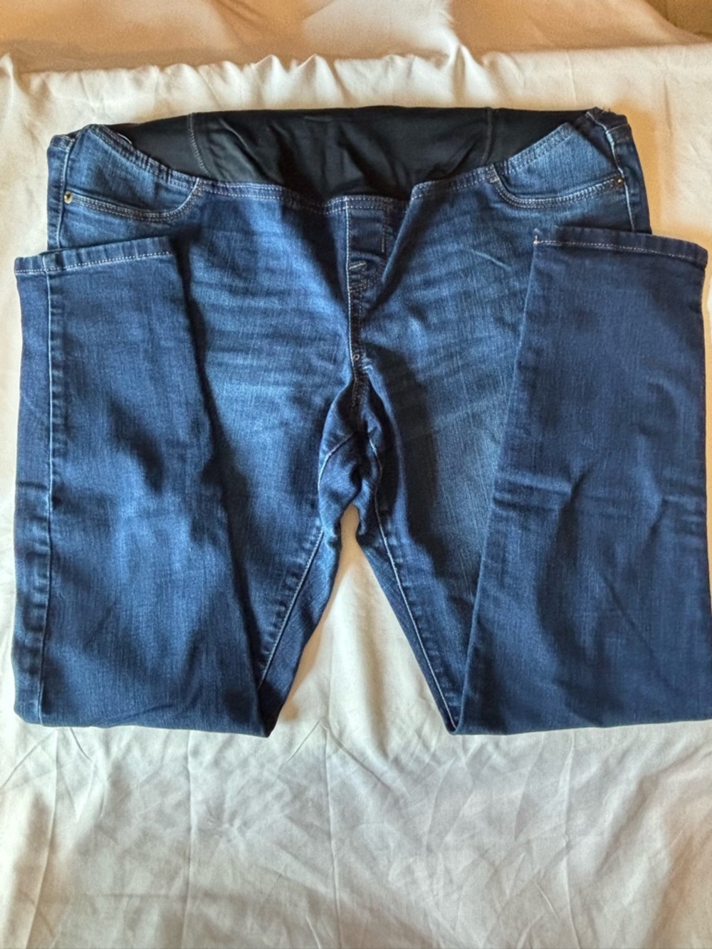 Isabel Maternity by Ingrid & Isabel Slim Straight Dark Blue Maternity Jeans - Picture 6 of 7